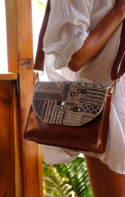 Okhai 'Naksha' Leather Sling Bag