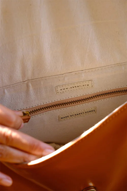 Okhai 'Naksha' Leather Sling Bag