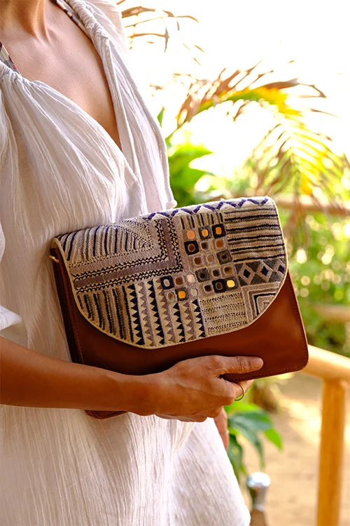 Okhai 'Naksha' Leather Sling Bag