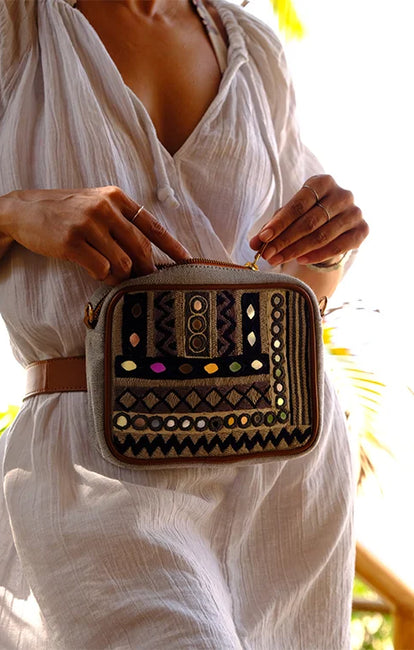 Okhai 'Utsav' Leather Sling Bag