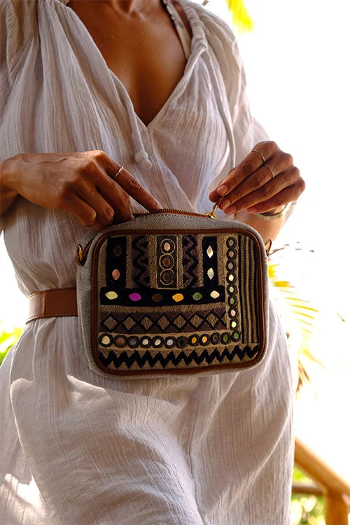 Okhai 'Utsav' Leather Sling Bag