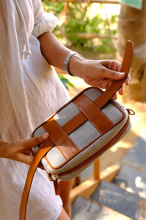 Okhai 'Utsav' Leather Sling Bag