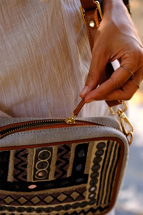 Okhai 'Utsav' Leather Sling Bag