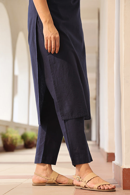 Buy NGT Navy Blue Regular Fit Cotton Trouser Pants For Women (2XL) Online  at Best Prices in India - JioMart.