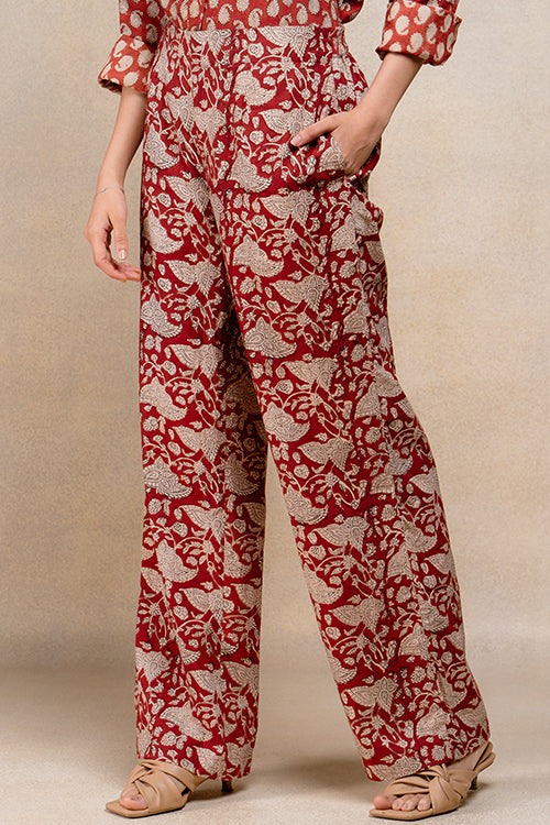 Buy Okhai Delightful Purple Pure Cotton Pants For Women Online – Okhaistore