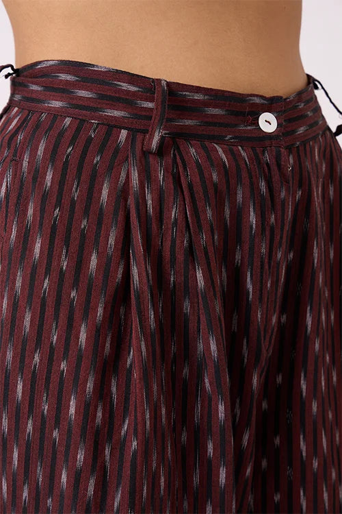 Okhai "Mirage" Pure Cotton Ikat High Waisted Pants