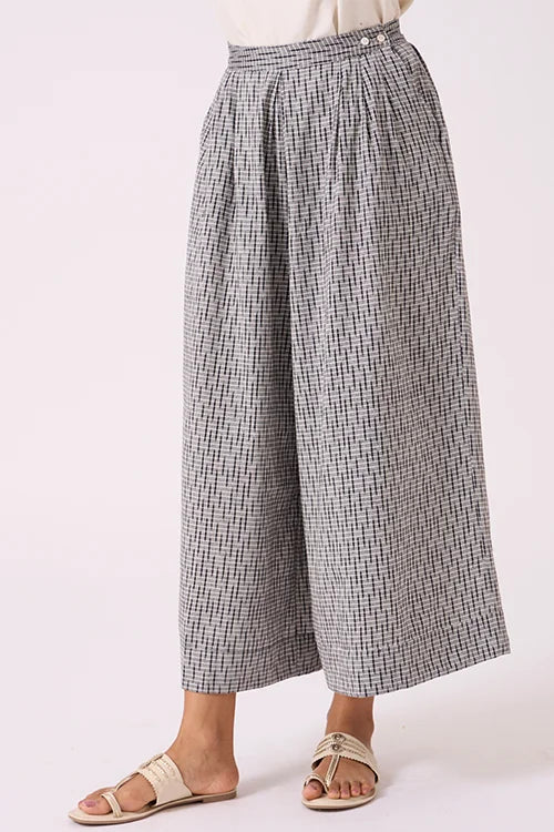 Okhai "Dusk" Pure Cotton Ikat Grey Pants