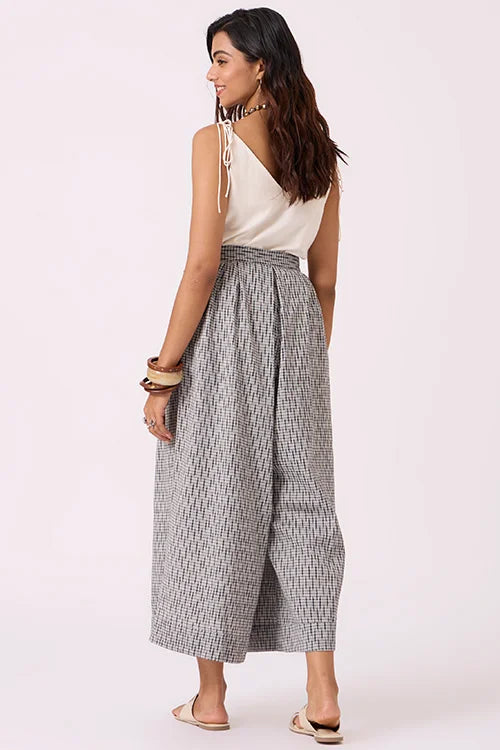 Okhai "Dusk" Pure Cotton Ikat Grey Pants
