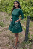 Okhai 'Dianthus' Hand Embroidered Mirror Work Pure Cotton Dress | Relove