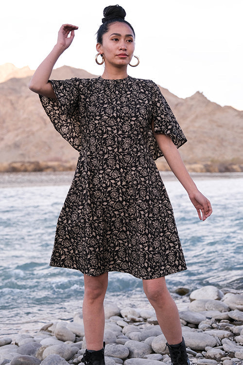 Okhai 'Carefree' Hand Block Printed Cotton Dress | Relove