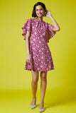 Okhai 'Roseate' Hand Block Printed Pure Cotton Dress | Relove