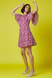 Okhai 'Roseate' Hand Block Printed Pure Cotton Dress | Relove