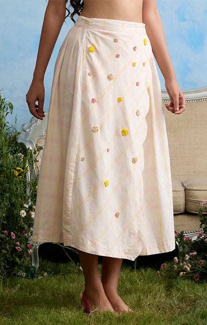 Okhai "Susan" Cotton Handloom Wrap Skirt