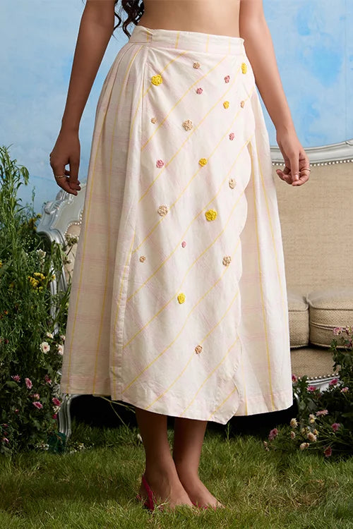 Okhai "Susan" Cotton Handloom Wrap Skirt