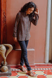 Okhai 'Rhythm' Pure Cotton Hand Block Printed Ajrakh Shirt | Relove