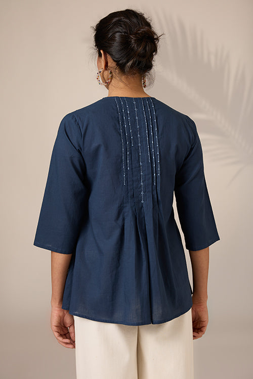 Okhai "Memories" Hand-Embroidered Pure Cotton Mul Top