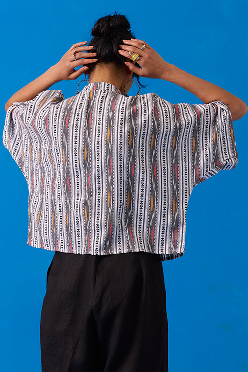 Okhai "Bandha" Hand-Embroidered Pure Cotton Shirt