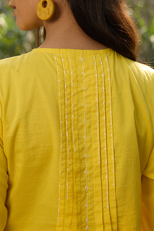 Okhai “Sun Rays” Hand-Embroidered Pure Cotton Top