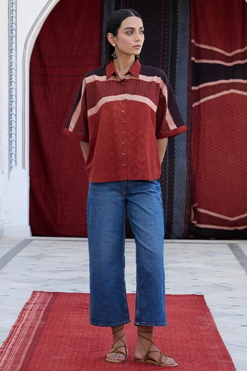 Okhai "Maddar" Cotton Ajrakh Shirt