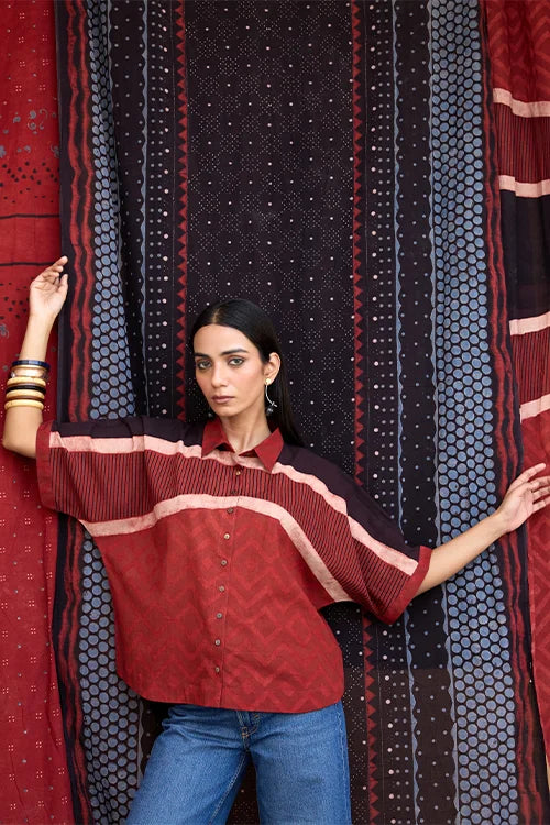 Okhai "Maddar" Cotton Ajrakh Shirt