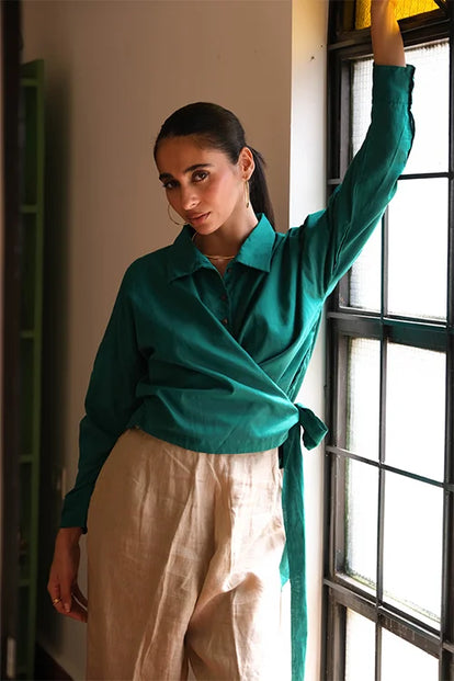 Okhai "Rainforest" Pure Cotton Mul Top