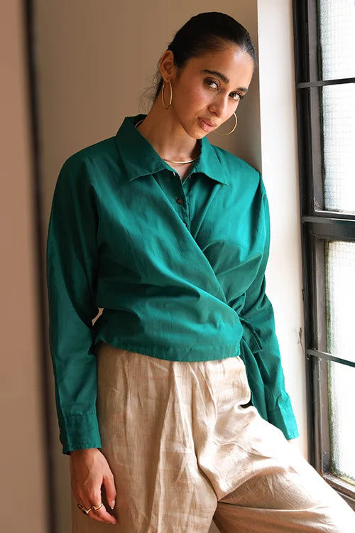 Okhai "Rainforest" Pure Cotton Mul Top
