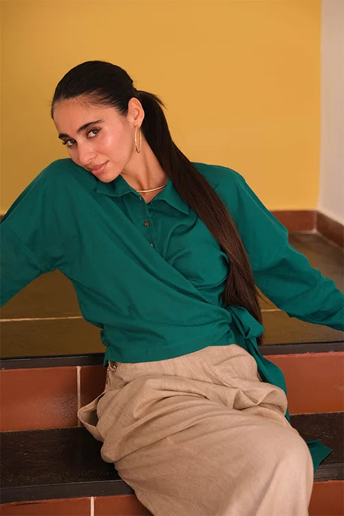 Okhai "Rainforest" Pure Cotton Mul Top