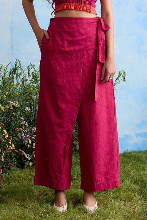 Okhai "Jade Vine" Cotton Wrap Pants
