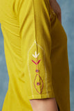 Okhai 'Sahara' Hand Embroidered Mirror Work Pure Cotton Kurta Pant Set | Relove