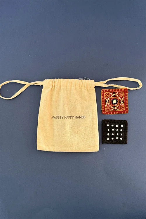 Okhai "Kindle" Hand Embroidered Fridge Magnet (Set of 2)