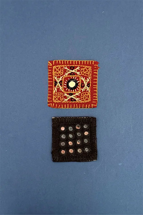 Okhai "Kindle" Hand Embroidered Fridge Magnet (Set of 2)