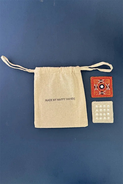 Okhai "Autumn" Hand Embroidered Fridge Magnet (Set of 2)