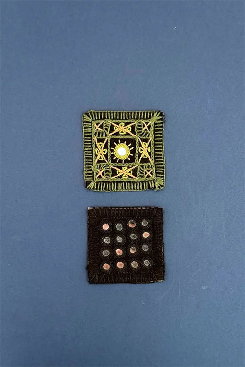 Okhai "Rain" Hand Embroidered Fridge Magnet (Set of 2)