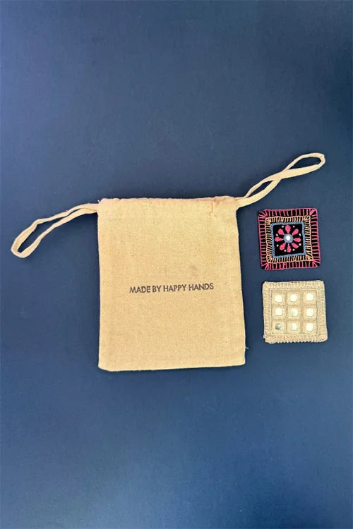 Okhai "Dream" Hand Embroidered Fridge Magnet (Set of 2)