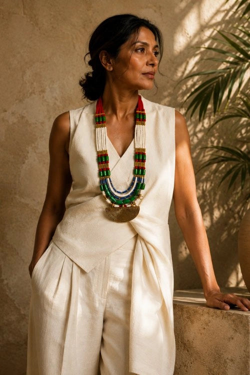 Mayabazaar 'Statement' Handknotted Naga Ndama Necklace