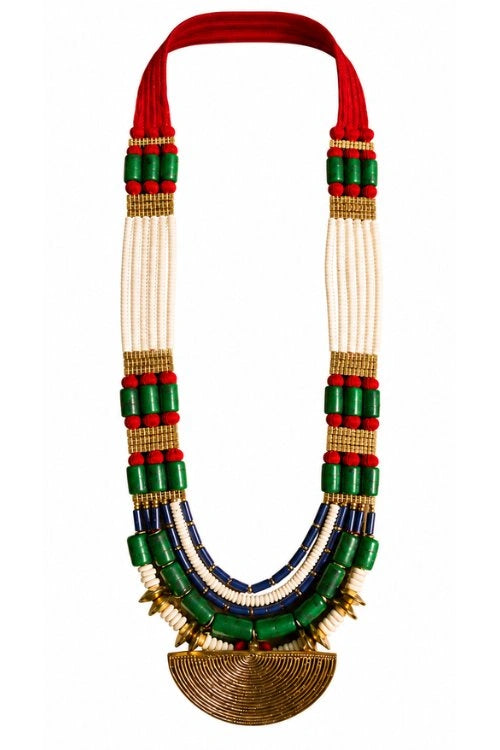 Mayabazaar 'Statement' Handknotted Naga Ndama Necklace