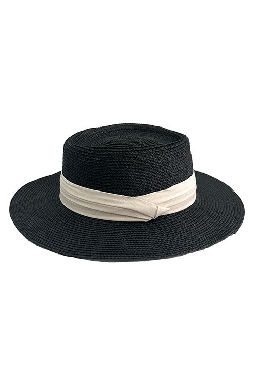 Myaraa Black Pork Pie Hat