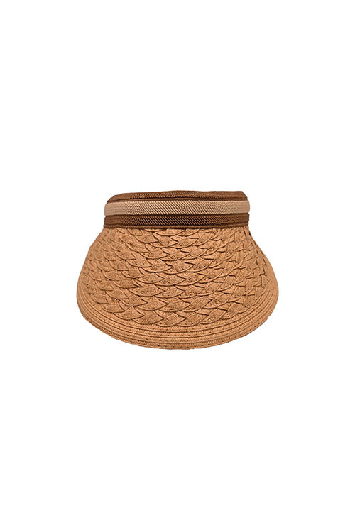 Myaraa Caramel Cable Visor Hat