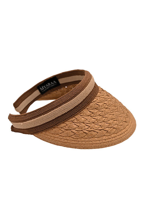Myaraa Caramel Cable Visor Hat