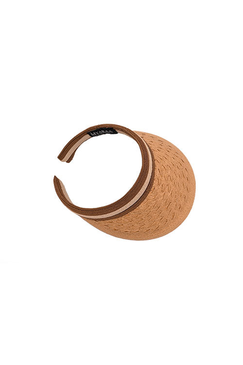 Myaraa Caramel Cable Visor Hat