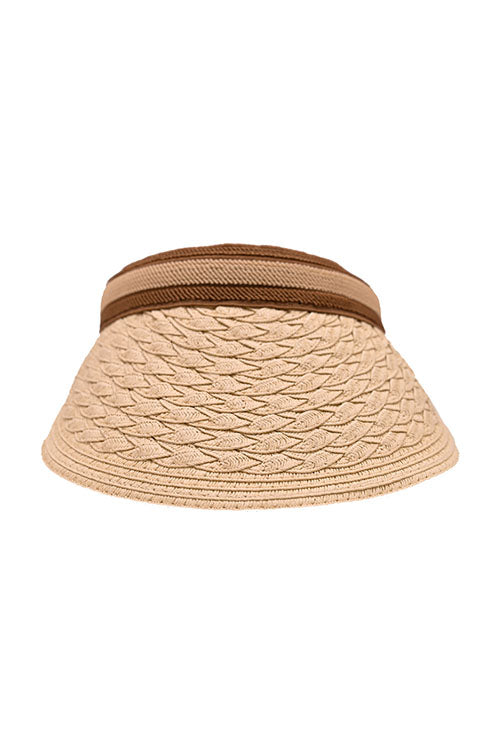 Myaraa Beige Cable Visor Hat