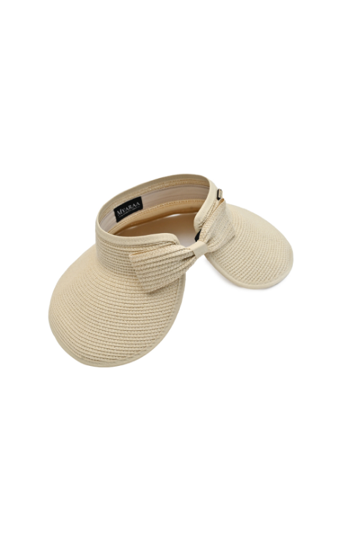 Myaraa Beige Zippi Visor Hat