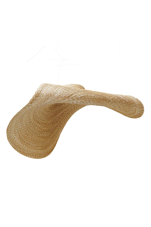 Myaraa Beige Oversized Straw Hat