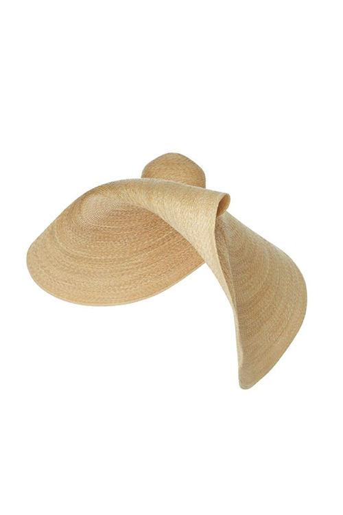 Myaraa Beige Oversized Straw Hat