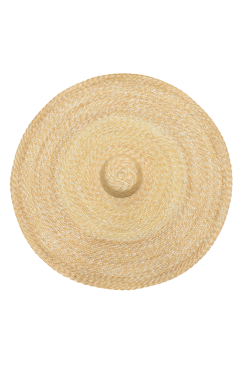 Myaraa Beige Oversized Straw Hat