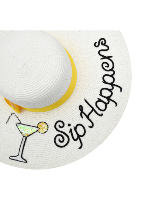 Myaraa Sip Happens Floppy Hat