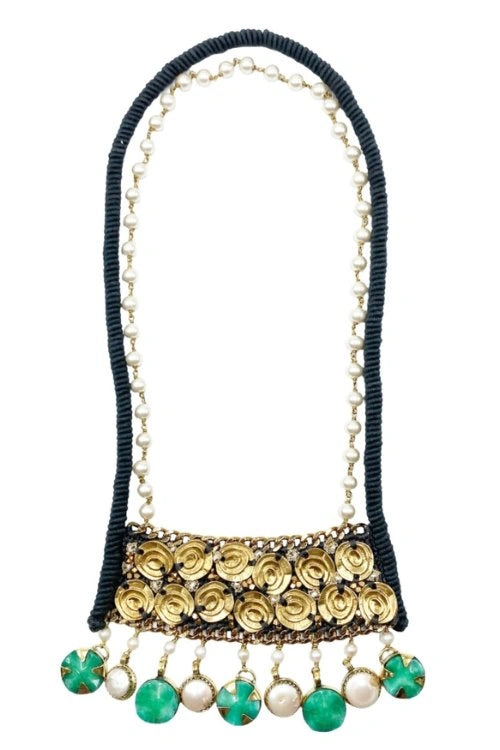 Mayabazaar "Statement"Handwrapped Necklace Rhea