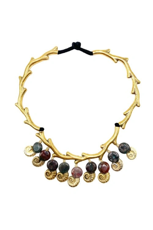 Mayabazaar 'Statement' Handknotted Syrene Necklace