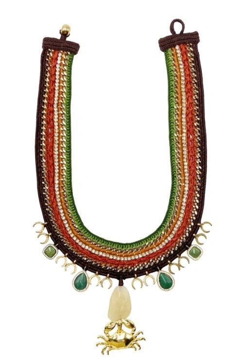 Mayabazaar "Statement" Crochet Necklace Thalassa