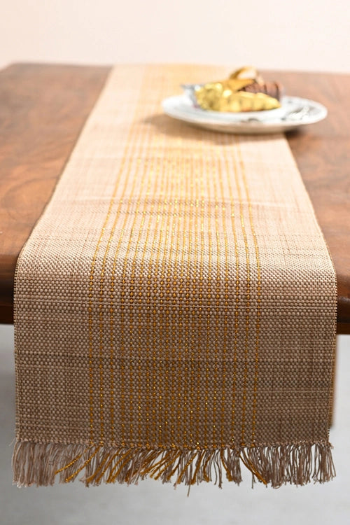 Kadam Haat "Zari" Handcrafted Madurkathi Runner